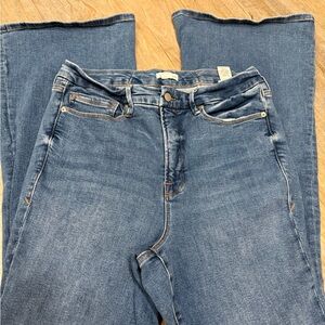 Good American Medium Blue Good Legs Flare Jeans